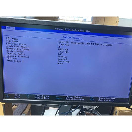 Lenovo ThinkCentre M83 Micro Pentium G3220 2.6GHz 8 GB No Drive FOR PARTS/REPAIR