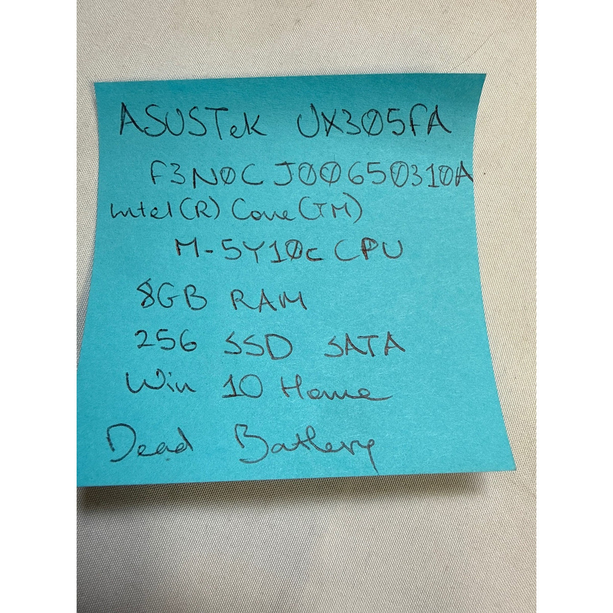 ASUSTeK UX305FA Intel Core M-5Y10c 8GB 256GB SSD 13.3"