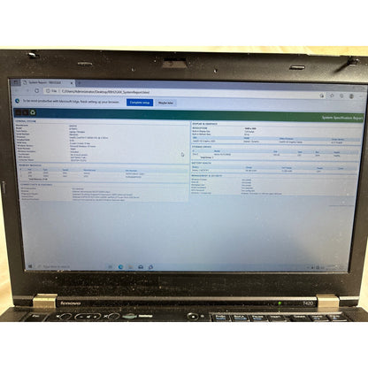 Lenovo Thinkpad T420 4178AFU i7-2620M 8GB 256GB SSD 14"