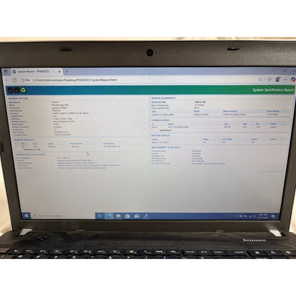 Lenovo ThinkPad Edge E540 i3-4000M 2.4GHz 4GB 500GB HDD 15.6" Win 10 Pro