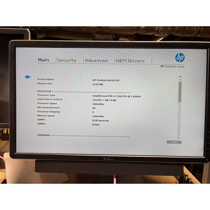 HP ProDesk 400 G4 SFF i5-7500 8GB No Drive / No OS