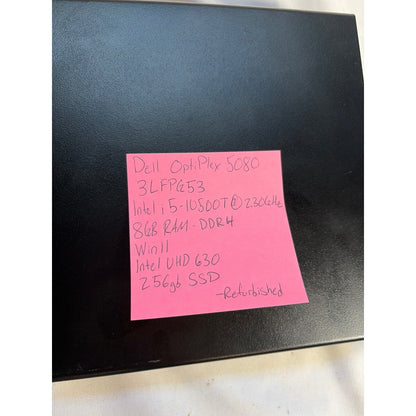 Dell OptiPlex 5080 Micro i5-10500T 2.3GHz 8GB 256GB NVMe SSD