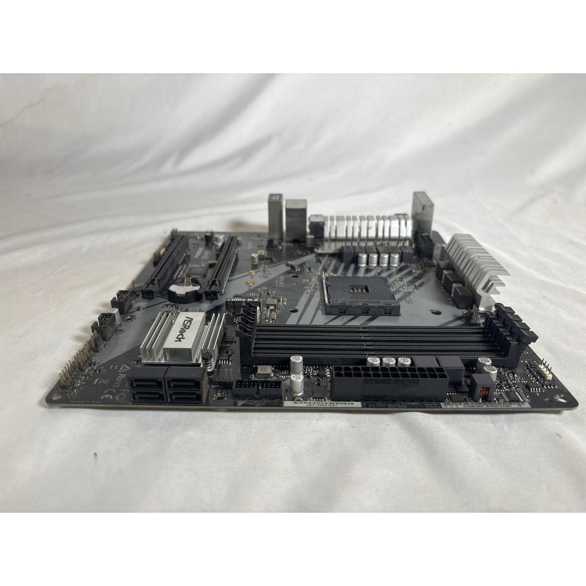 ASRock B450M/ac AM4 Micro ATX Motherboard Untested AS IS FOR PARTS