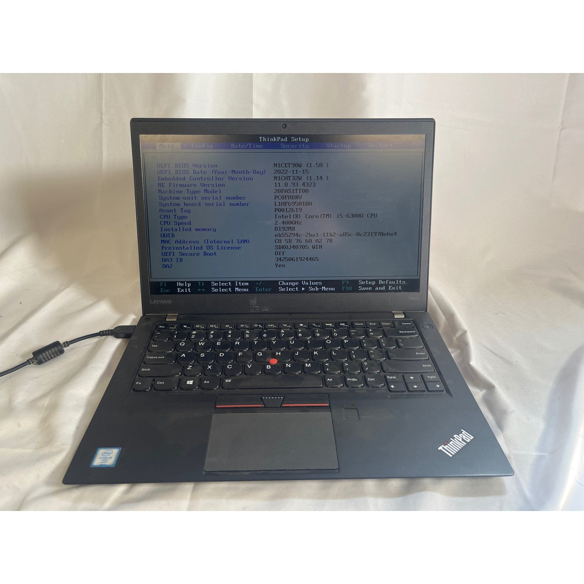 Lenovo ThinkPad T460s Intel Core i5-6300U 8 GB No Drive 14"