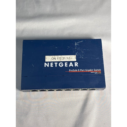 Netgear ProSafe GS108 v3 8-Port Gigabit Ethernet Switch Blue