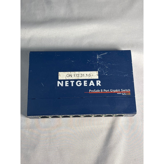 Netgear ProSafe GS108 v3 8-Port Gigabit Ethernet Switch Blue