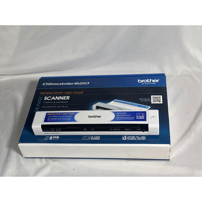 Brother DSmobile 620 DS-620 Portable Sheetfed Scanner 8PPM White