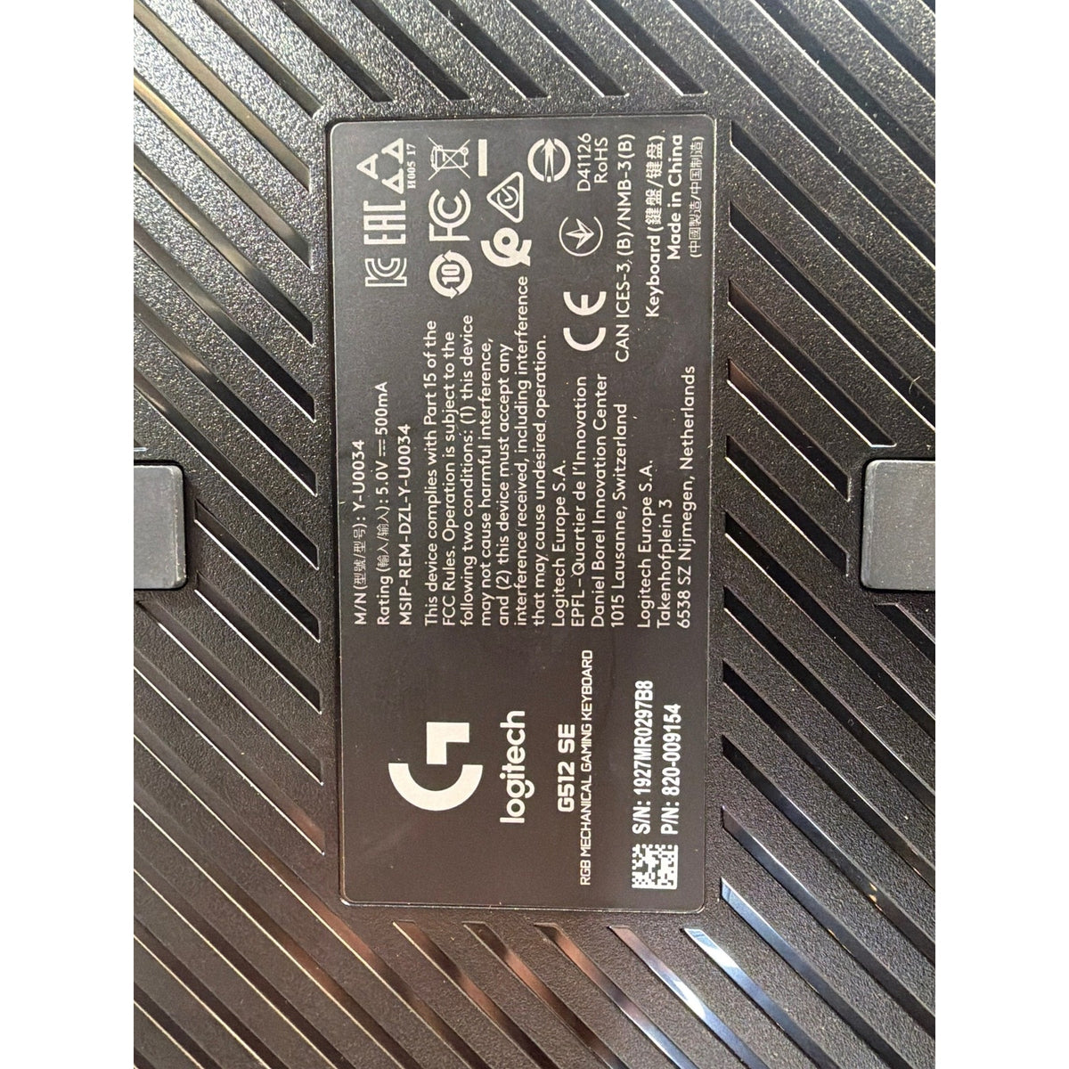 Logitech G512 SE RGB Mechanical Gaming Keyboard Y-U0034 Black