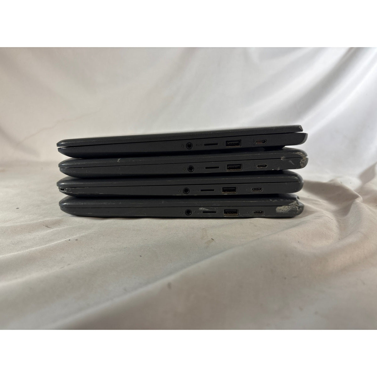 Lot of 4 HP Chromebook Model 14 Laptops 14" Heavy Wear
