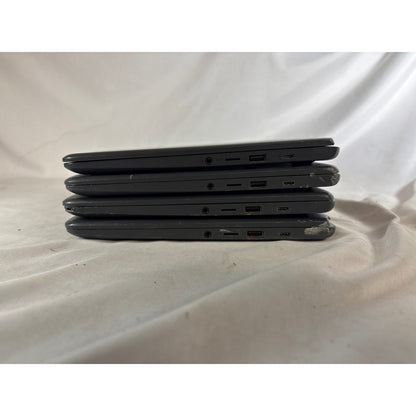 Lot of 4 HP Chromebook Model 14 Laptops 14" Heavy Wear