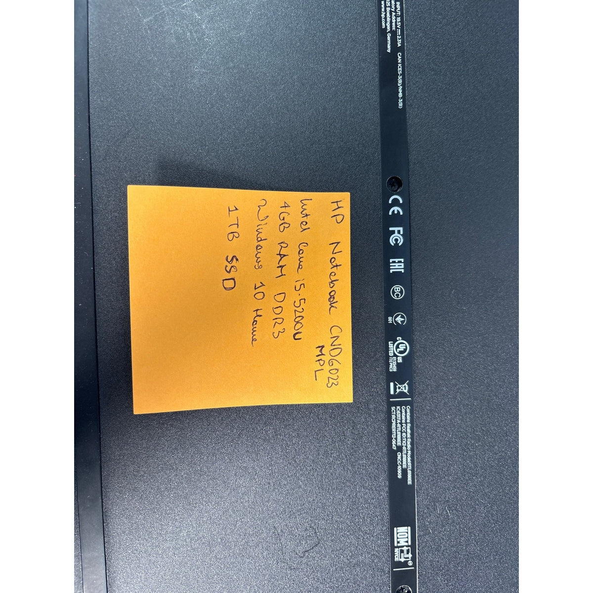 HP Notebook 15-ac151dx i5-5200U 4GB RAM 1TB HDD 15.3" Laptop