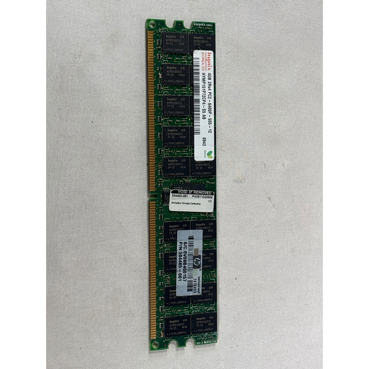 Hynix HYMP151P72CP4-S5 4GB DDR2 6400P 9ct Green