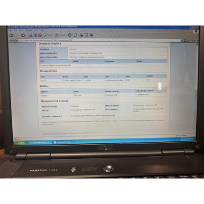 Dell Vostro 1500 Core 2 Duo 1.4GHz 2GB DDR2 120GB HDD 15.4in WinXP