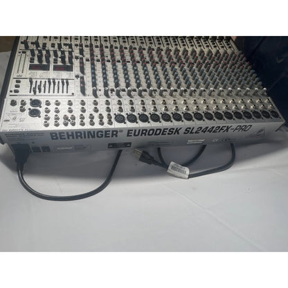 Behringer Eurodesk SL2442FX-PRO Mixer and ~150’ 28 Channel XLR Snake