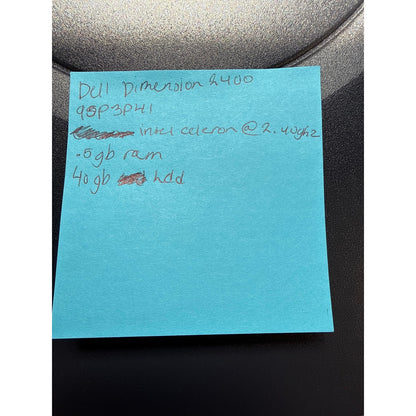 Dell Dimension 2400 MT Celeron 2.4GHz 512MB RAM 40GB HDD Win XP