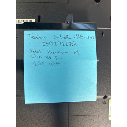 Toshiba Satellite M45-S351 Pentium M 1.79GHz 1GB RAM 93GB HDD 15.4" WinXP
