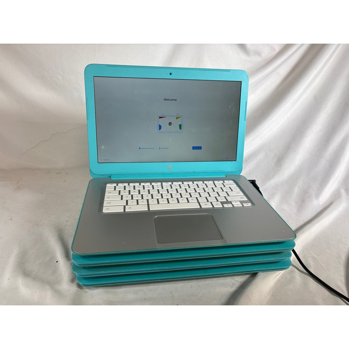 Lot of 4 HP Chromebook 14 Celeron 2955 16GB SSD 14"