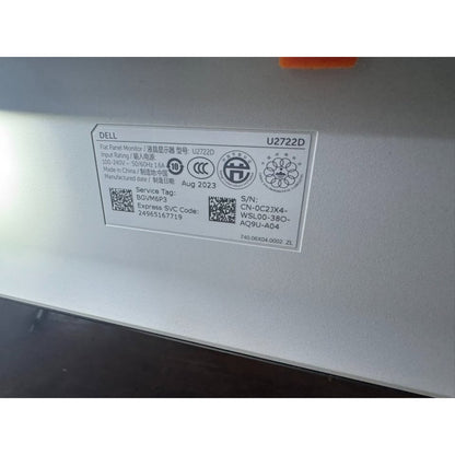 Dell Ultrasharp 27" Monitors -- QHD 2560x1440