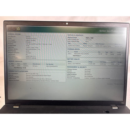 Lenovo ThinkPad T16 Gen 2 i7-1355U 1.7GHz 16GB 1TB 16"