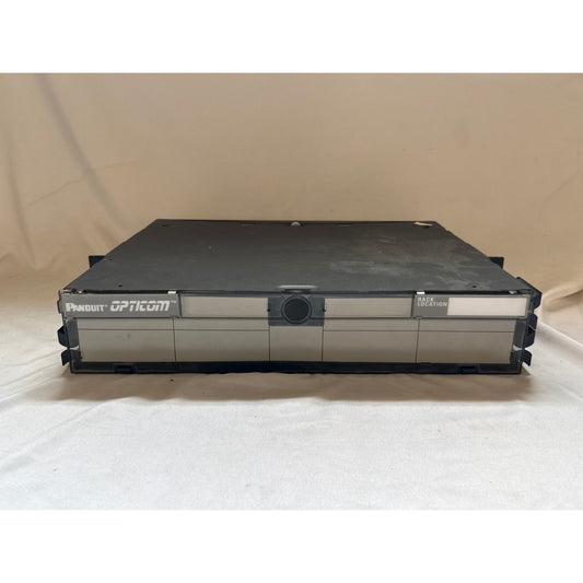Panduit OptiCom Fiber Rack Enclosure 2U - FRME2U ? - with fiber adapter panels