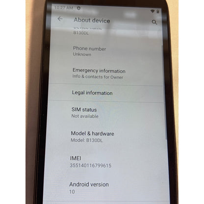 BLU View 2 B130DL Black TracFone Android Smartphone