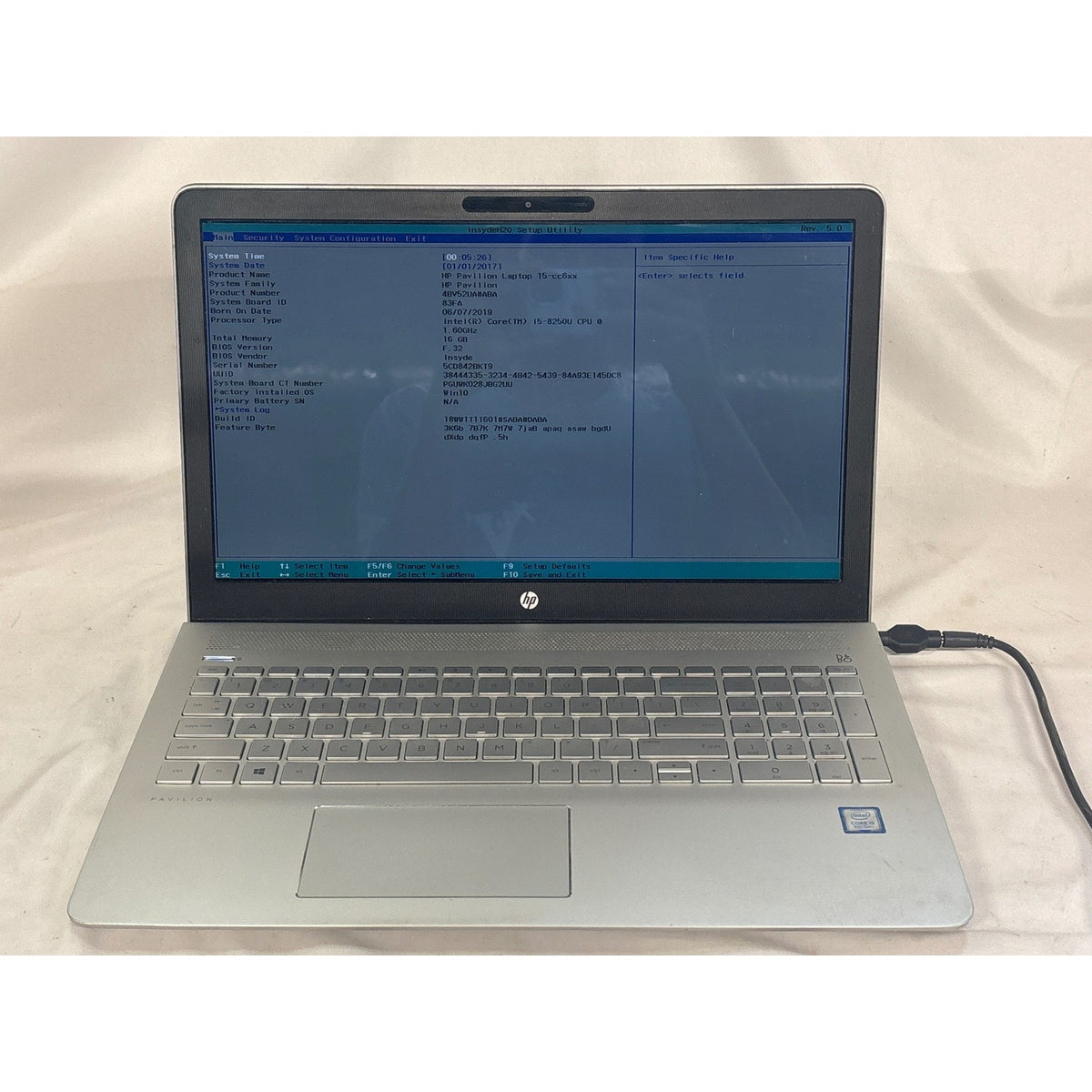 HP HP Pavilion 15-cc601ms i5-8250U None No Drive 15.6" FOR PARTS/REPAIR