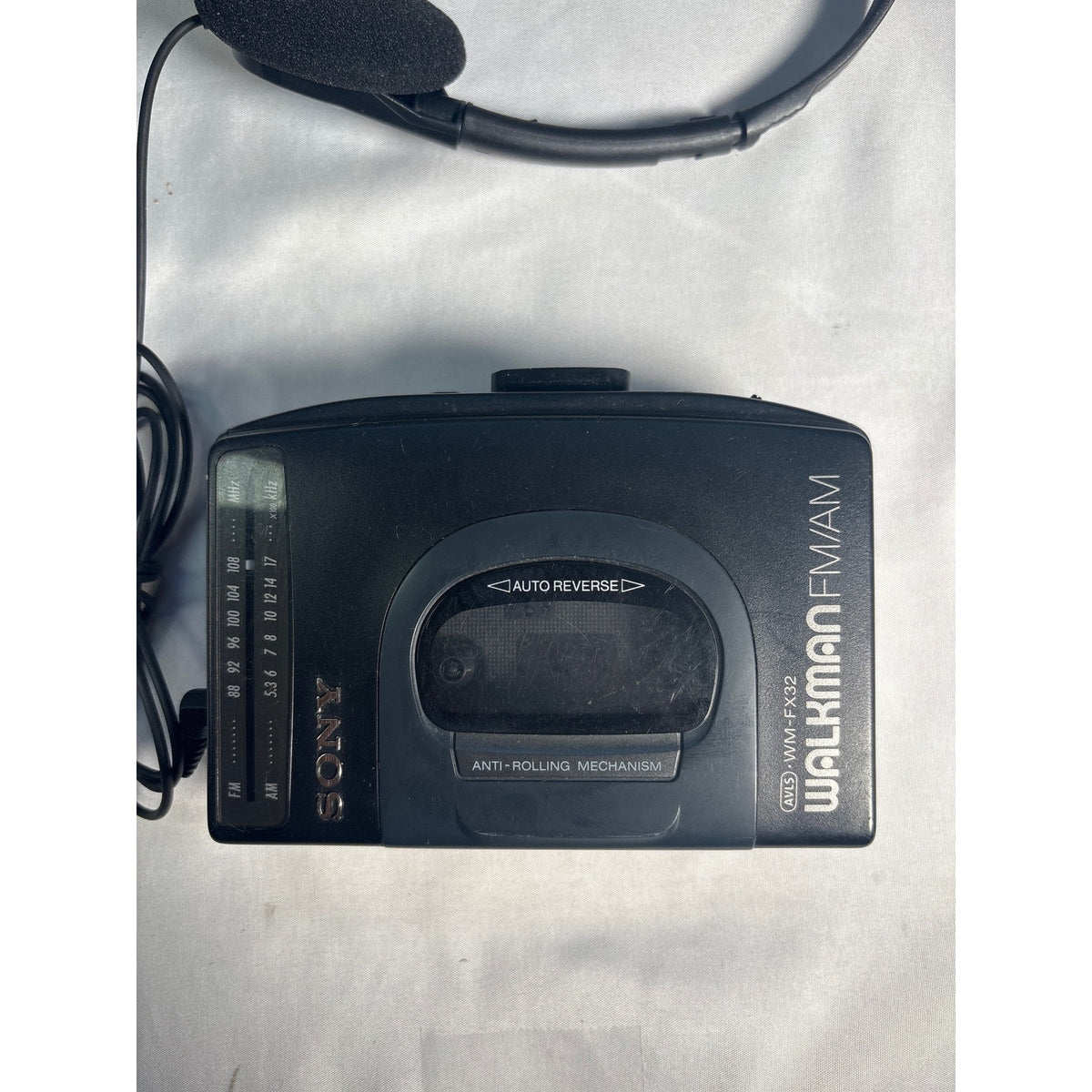Sony WM-FX32 Walkman Portable Cassette Player AM/FM Radio Black