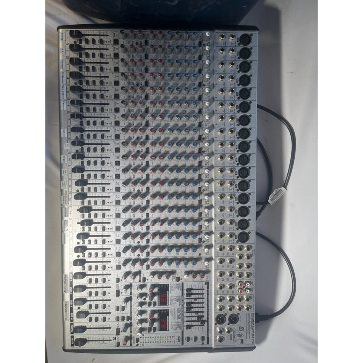 Behringer Eurodesk SL2442FX-PRO Mixer and ~150’ 28 Channel XLR Snake