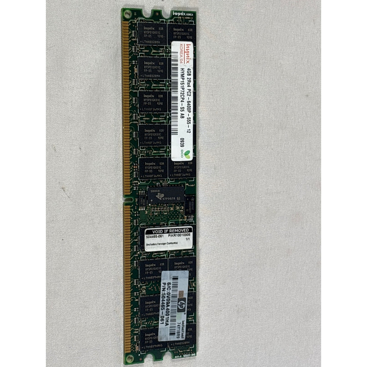 Hynix HYMP151P72CP4-S5 4GB DDR2 6400P 9ct Green