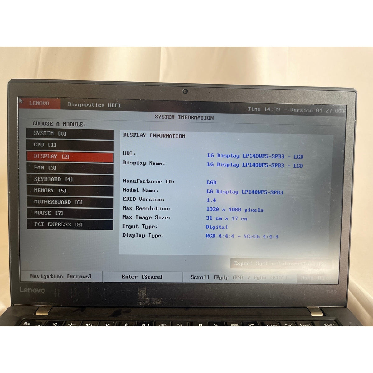 Lenovo ThinkPad T460s Intel Core i5-6300U 8 GB No Drive 14"
