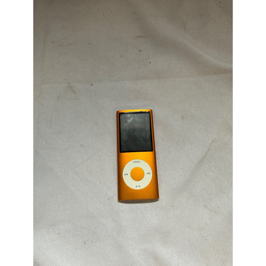 Apple iPod nano A1285 8GB 4th Generation Orange - only works plugged in.