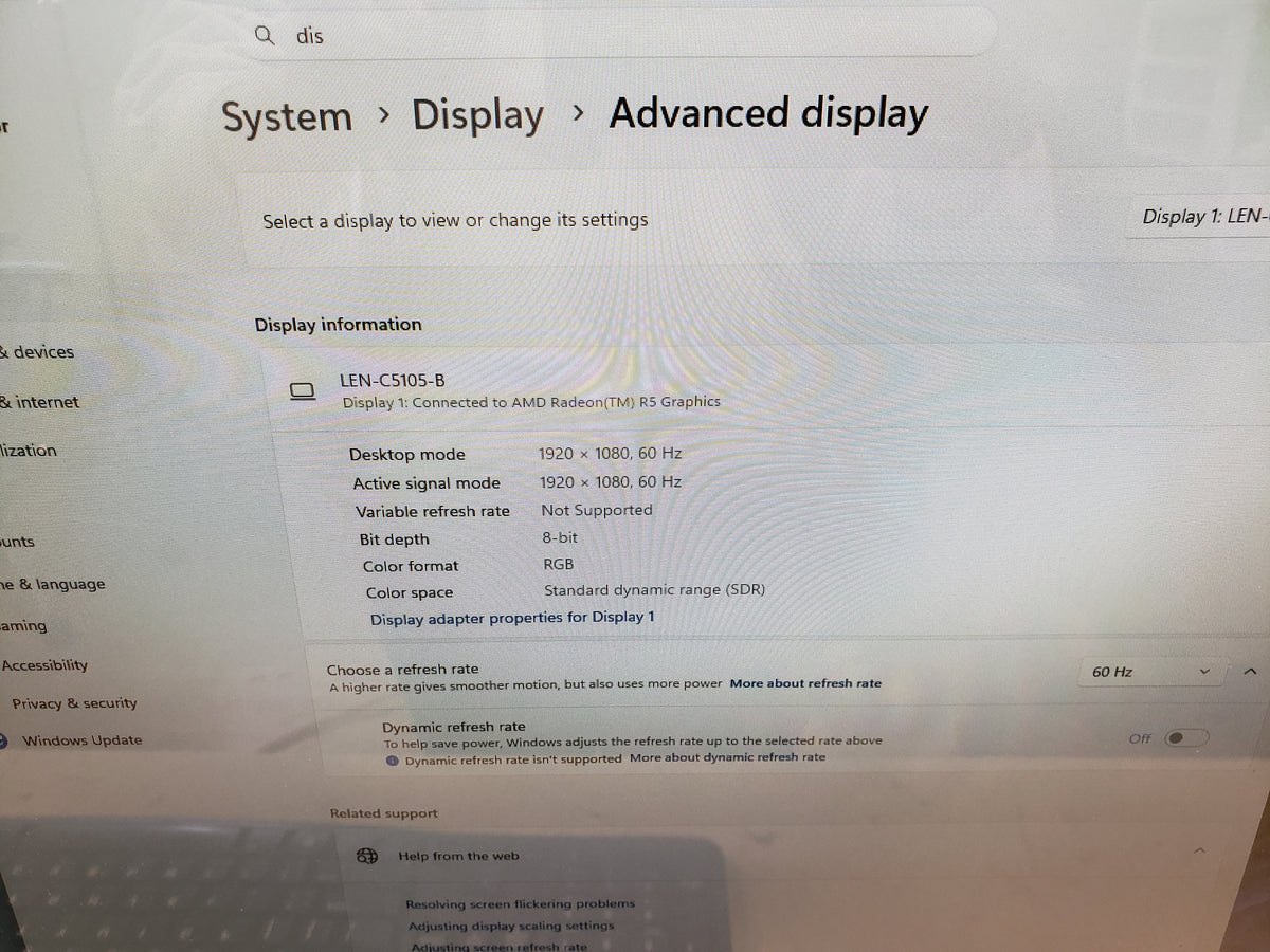 Lenovo IdeaCentre 23" AIO 300 AMD A8-7410 8GB 2TB HDD Win 11 Home