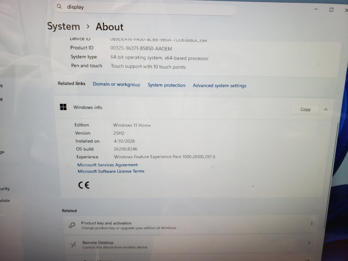 HP Pavilion All-in-One 24-b327c Intel Core i5-8400T 12 GB 1TB HDD Win11Home