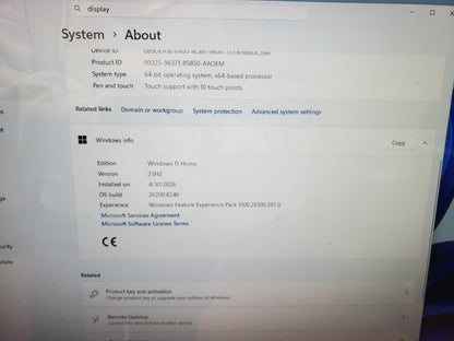 HP Pavilion All-in-One 24-b327c Intel Core i5-8400T 12 GB 1TB HDD Win11Home