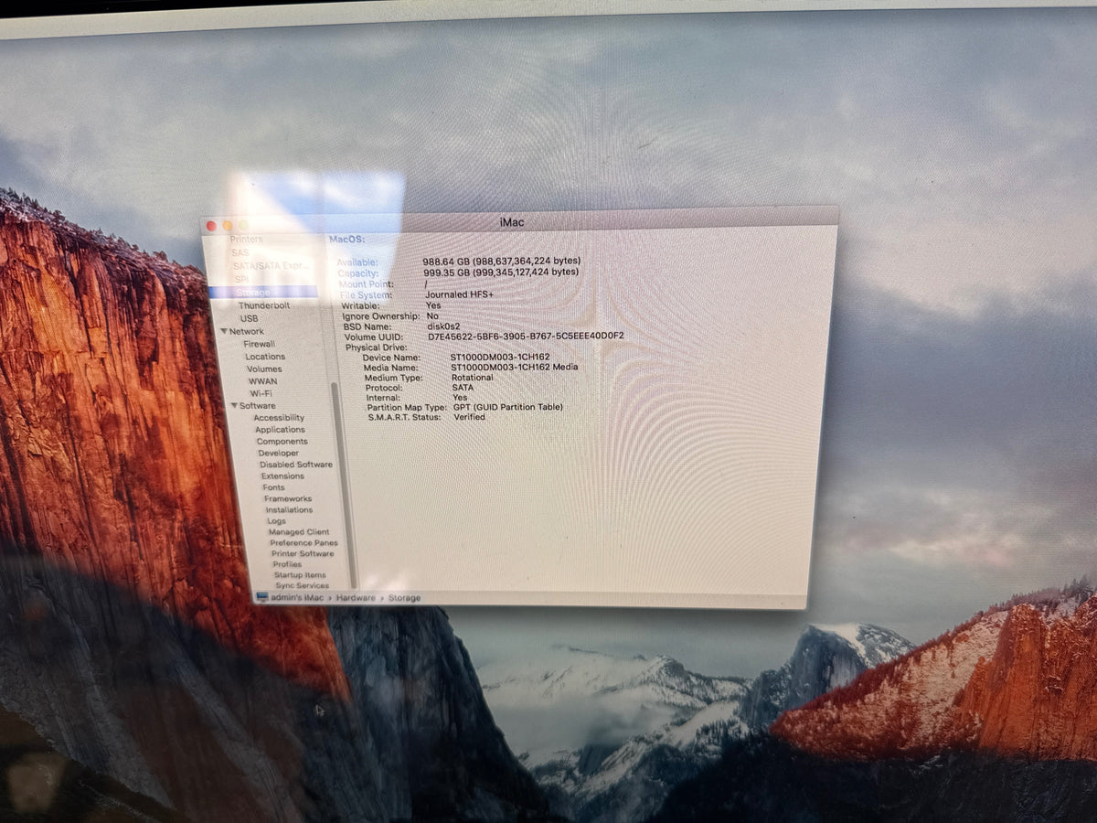 Apple iMac 10,1 Late 2009 27inch AIO Intel Core 2 Duo 3.06GHz 4 GB 1TB HDD