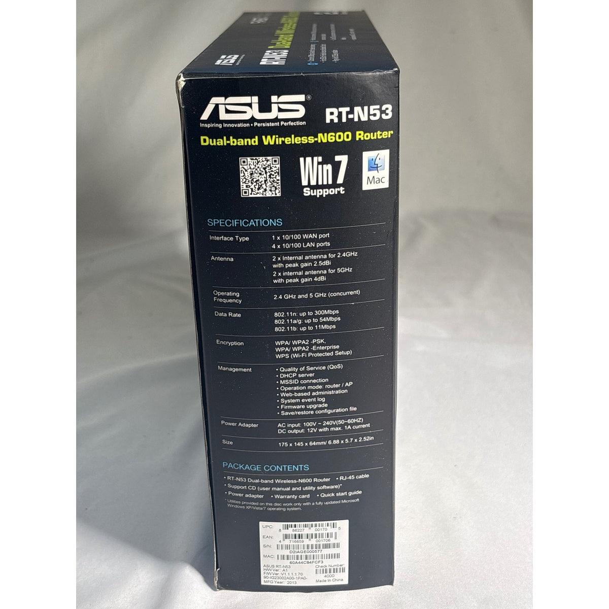 ASUS Dual-Band Wireless-N600 Router RT-N53 D2IAGE000577 Black