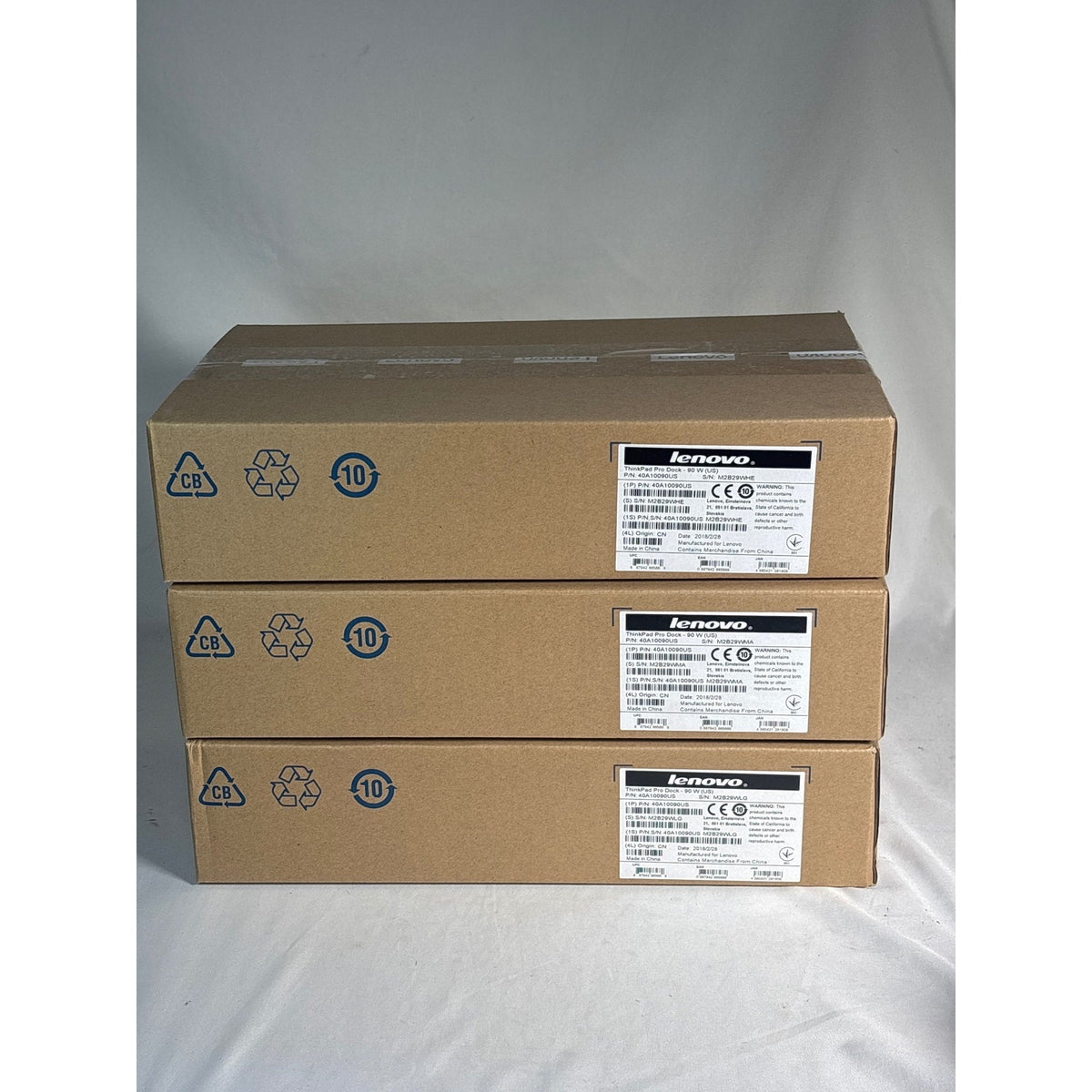 Lenovo ThinkPad Pro Dock 90W US 40A10090US Lot of 3