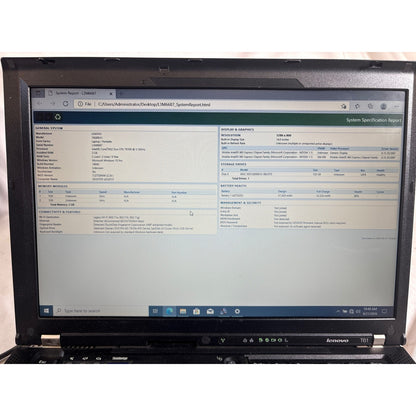 Lenovo 7658RUU Core 2 Duo T8100 2.1GHz 2GB 120GB HDD 14.1"