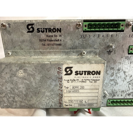 Sutron Electronic 80991.200 Operator Terminal Operating Panel E-QA160005