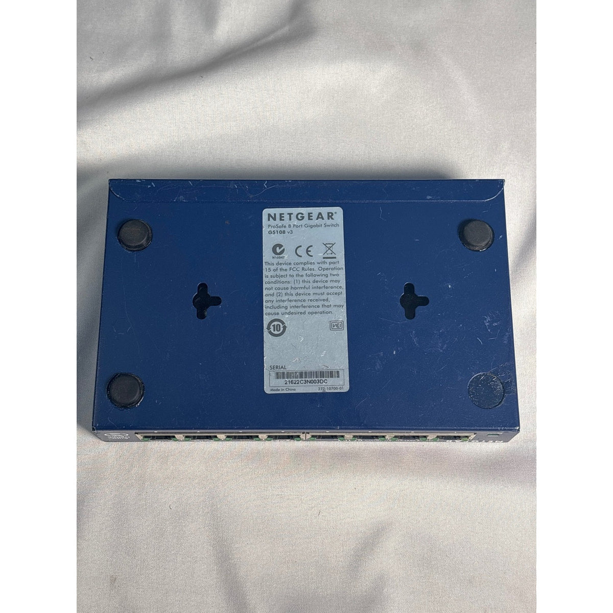 Netgear ProSafe GS108 v3 8-Port Gigabit Ethernet Switch Blue