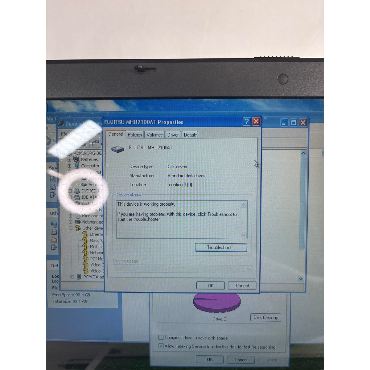 Toshiba Satellite M45-S351 Pentium M 1.79GHz 1GB RAM 93GB HDD 15.4" WinXP