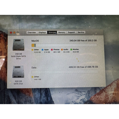 Apple MacBook Pro 15" Core 2 Duo T9600 2.8GHz 8GB 256GB SSD 500GB HDD Mid 2009