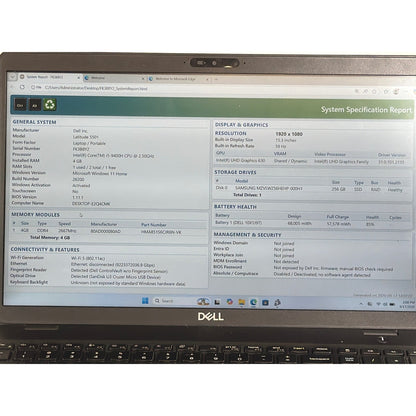 Dell Latitude 5501 i5-9400H 4GB 256GB SSD 15.6"