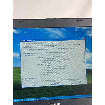Toshiba Satellite M45-S351 Pentium M 1.79GHz 1GB RAM 93GB HDD 15.4" WinXP