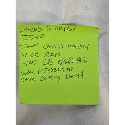 Lenovo ThinkPad Edge E540 i3-4000M 4GB 500GB HDD 15.6"