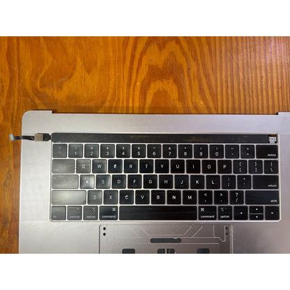 MacBook Pro 15 Top Case Keyboard Assembly w Touch Bar and Battery Silver