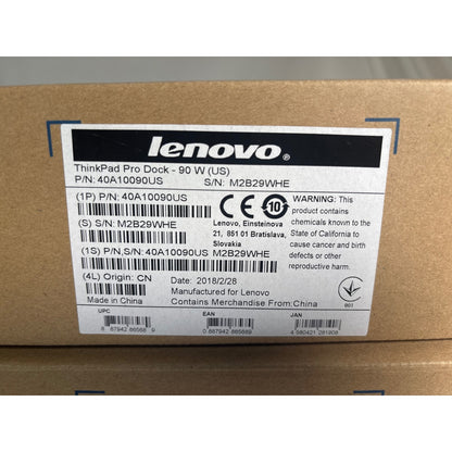 Lenovo ThinkPad Pro Dock 90W US 40A10090US Lot of 3
