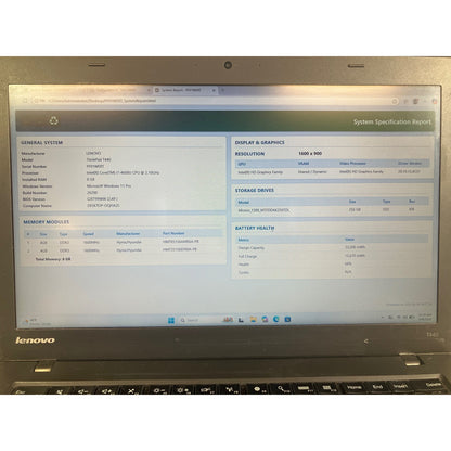 Lenovo ThinkPad T440 Intel Core i7-4600U 8 GB 256GB SSD 14"
