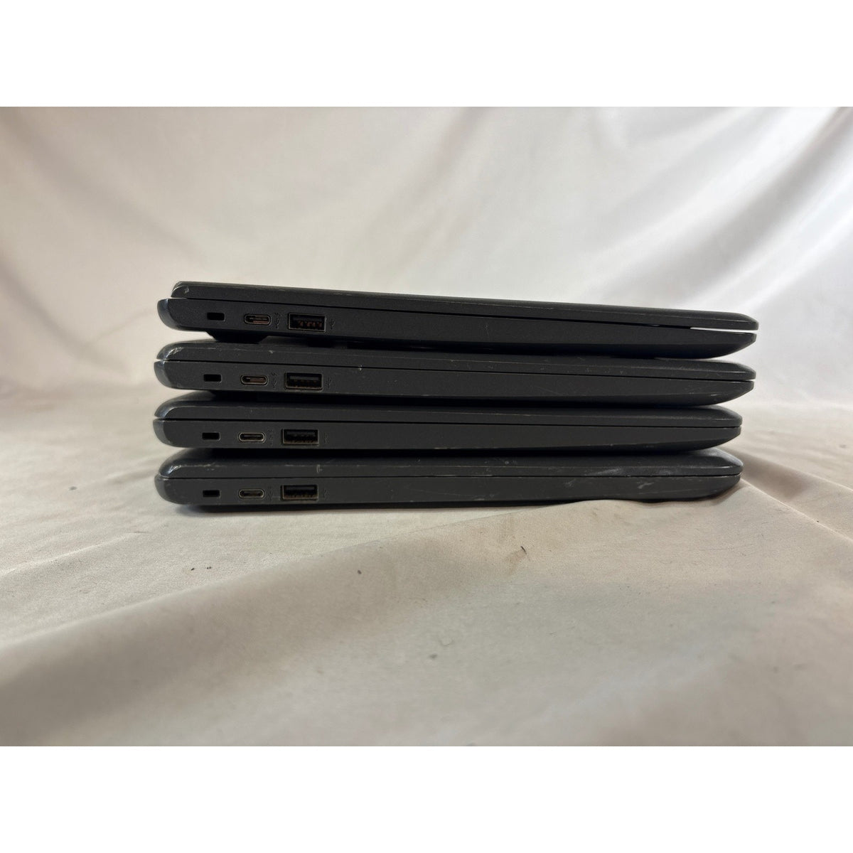 Lot of 4 HP Chromebook Model 14 Laptops 14" Heavy Wear