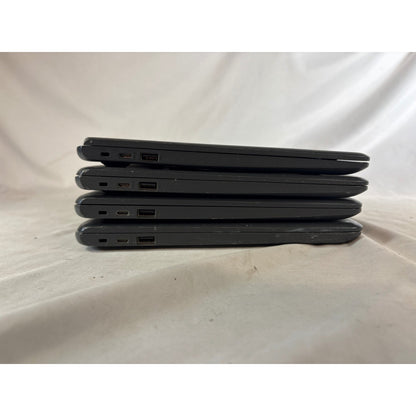 Lot of 4 HP Chromebook Model 14 Laptops 14" Heavy Wear